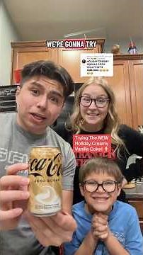 Trying The NEW Holiday Creamy Vanilla Coke! 🍦