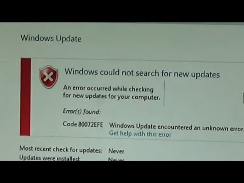 Windows Update Error 80072EFE | Lenovo M91P Desktop Computer for the Bedroom | Part 3; Updates Issue
