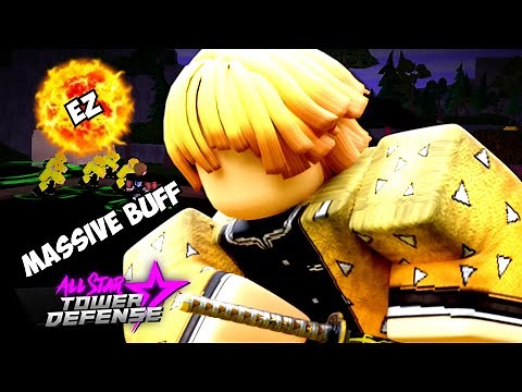 New OP Zenitsu Buff Makes Him a CHALLENGE 1 (FIRE ORB) KILLER! (All Star Tower Defense Update)