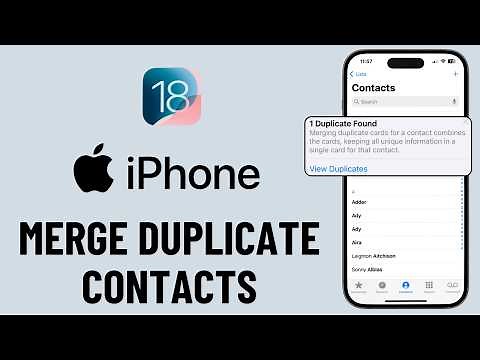 How to Merge and Delete Duplicate Contacts on iPhone (iOS 26)