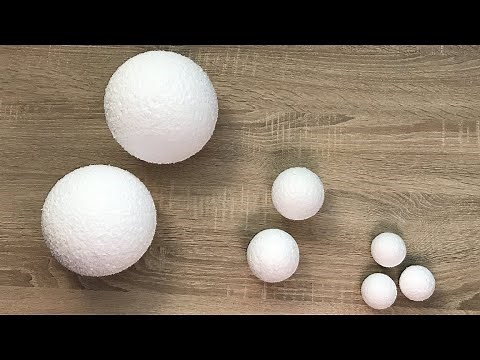 How to make Polystyrene / Styrofoam balls / spheres