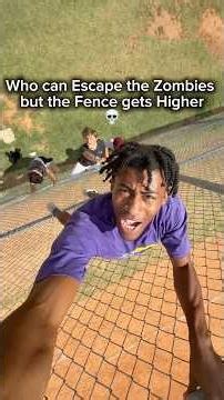 Who can Escape Zombies but the Fence gets Really High 💀 ‪@cobytatum‬ ‪@pronobi1‬