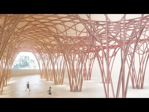 [Grasshopper]Grid arch combining hexagons and triangles