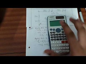 How to solve "MESH ANALYSIS " with scientific calculator
