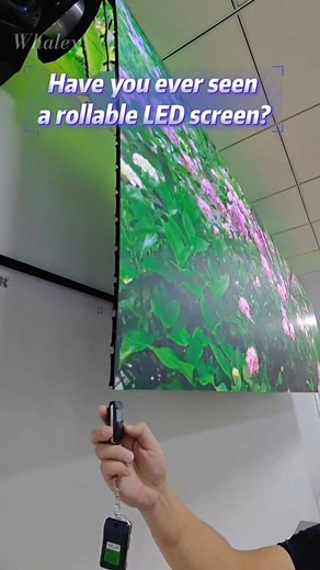 4K views · 59 reactions |  Have you ever seen a rollable LED screen? It can be rolled up to save space and is easy to move around. Netizens commented: “It can be used not only as a TV, but also as a curtain!”  #ChinaTech #Chinalife #LED #screen #rollable | Hola Fujian | Facebook