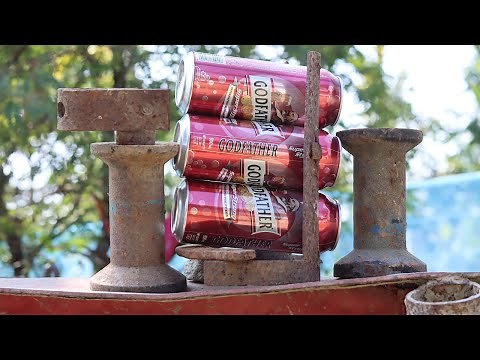 How to Make a Simple Beer Can Crusher from Scrap. |DIY|