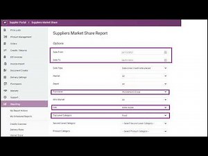 How to run Market Share Reports on Procure Wizard
