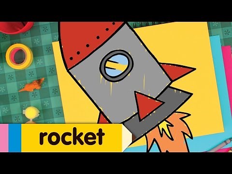 How to Draw a Rocket | Simple Drawing Lesson for Kids | Step By Step