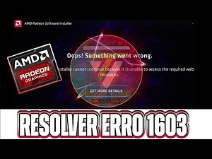 CORRIGIR ERRO DE INSTALAÇÃO DRIVES AMD - ADRENALIN SOFTWARE