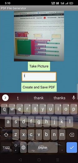 How to make a Document Scanner in MIT App Inventor | App Demo #short #shorts