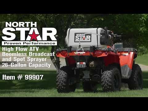 NorthStar 26-Gallon High Flow ATV Boomless Broadcast + Spot Sprayer Model #99907