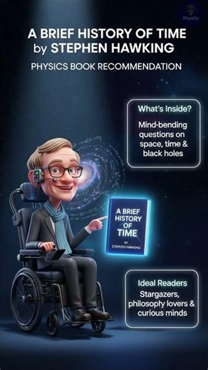 Physics Book Recommendation: A Brief History of Time by Stephen Hawking 🚀 #shorts