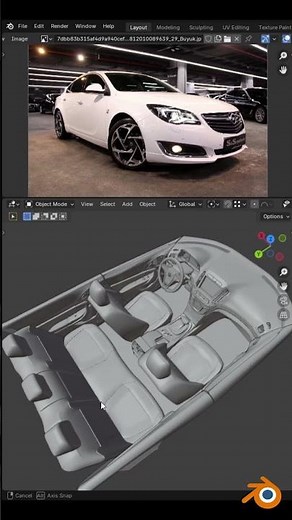 Opel Insignia OPC 2015 Model A | Blender 3d