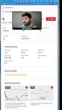 Backtest is useless if you don’t track it.Start a simple trading journal just for backtesting.