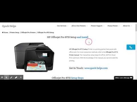 HP Officejet Pro 8715 First Time Printer Setup|Driver Download( New 2021 User Guide )