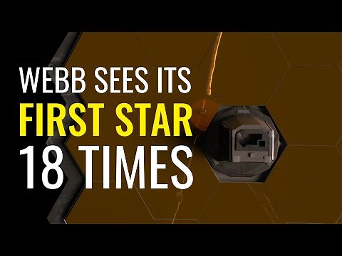 Photons Received: Webb Sees Its First Star – 18 Times