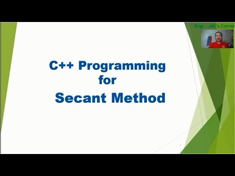Complete C++ Program of Secant Method