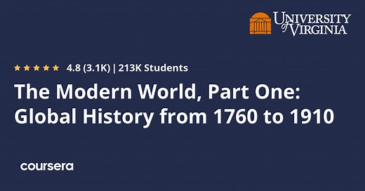 The Modern World, Part One: Global History from 1760 to 1910