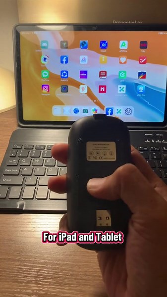 Wireless Bluetooth Keyboard and Mouse for iPad