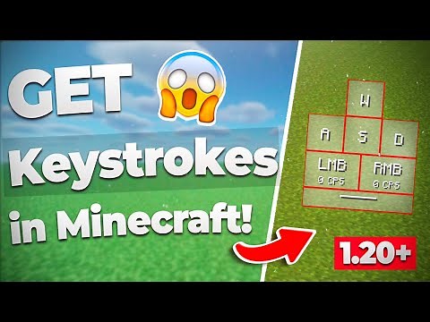 ✅ How to GET KEYSTROKES in Minecraft 1.20+ & 1.20.2 👍 [Install/Download] TLauncher too.