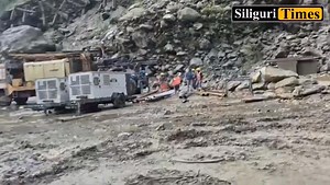 Quality Control Lab washed away at Chungthang Dam Project Site in North Sikkim | Siliguri Times