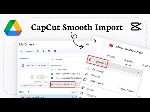 How to connect Google Drive to CapCut (Instant Access)
