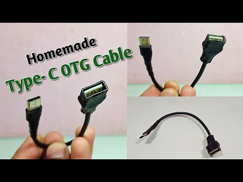 How to make Type- C OTG Cable at home | Data cable to Type- C OTG Cable | 2023