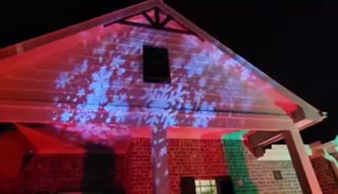 Christmas Snowflake Projector Lights Outdoor, 2024 Upgraded Snowfall Christmas Projector Light - Waterproof Valentine's Day Holiday Gift for Her