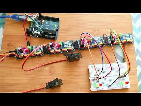 Model Trains Dcc 1-Part Pca9685 Servo Turnout Led Signal Light Arduino Library for Model Layout