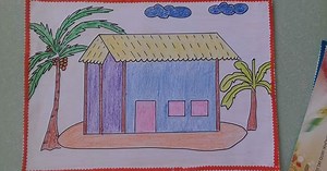 Giáo án tạo hình: Tô màu ngôi nhà của bé