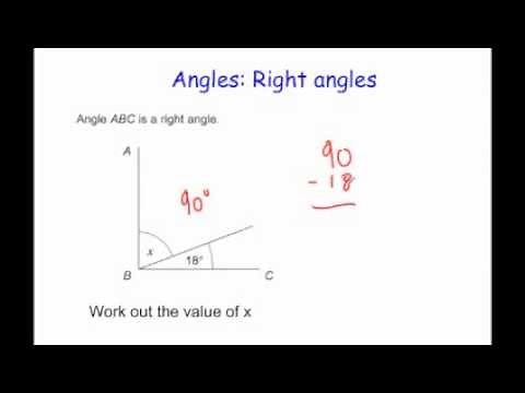 Angles in a Right Angle