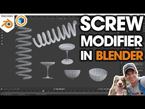 How to Use the Blender Screw Modifier - Step by Step Tutorial