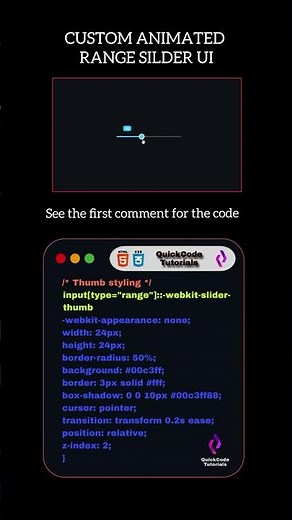 Custom Animated Range Slider UI – Amazing HTML, CSS & JS Tutorial! #sliderplus #sliders #toggle #web