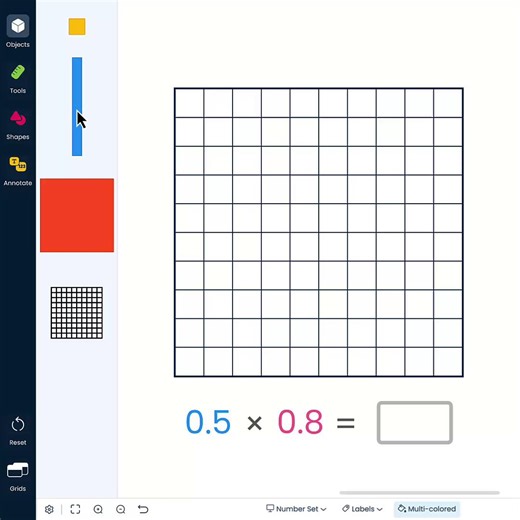 💡 The Decimals Grid Workspace is the perfect tool for modeling decimal multiplication! | Brainingcamp