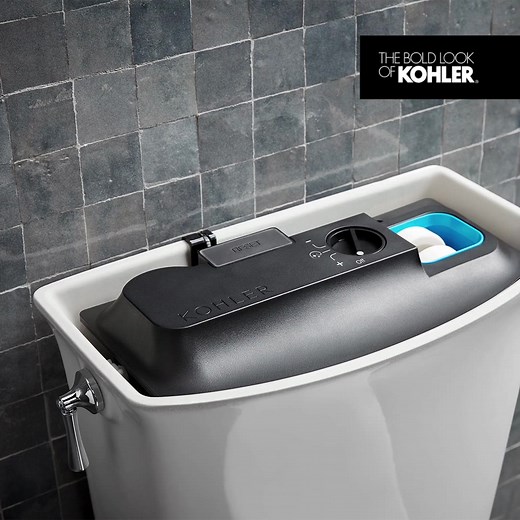 No time to clean? No problem. Pop a cleaning tablet into the toilet tank and it stays clean 5x longer. | KOHLER