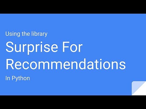 How To Use The Surprise Library For Recommendation Engines | Recommendation Engines In Python #4