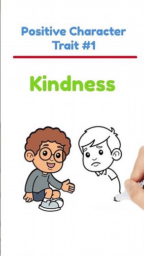 Positive Character Trait #1 Kindness For Kids -Character Building For Kids-Social-Emotional Learning