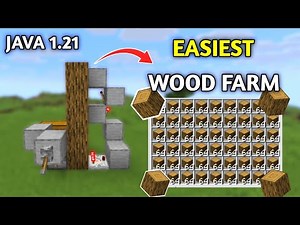 Unlimited Wood Farm in Minecraft 1.21+ Java – Easy Tree Farm Tutorial!
