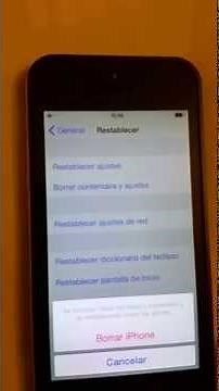Como reiniciar un iPhone 5 a estado de fábrica