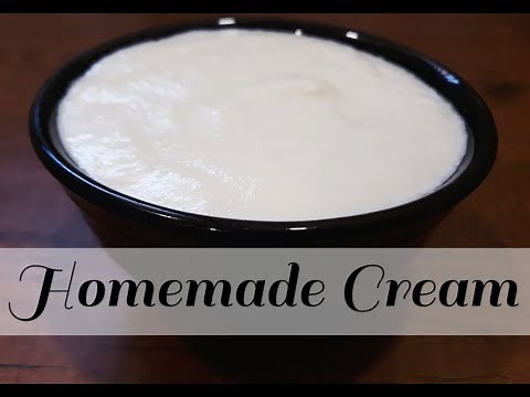 How to make Cream from milk | Homemade Cream Recipe - By Sritha's Kitchen
