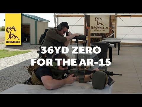 Quick Tip: 36yd Zero for the AR 15