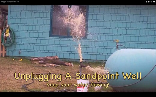 Un-plugging a Sandpoint Well