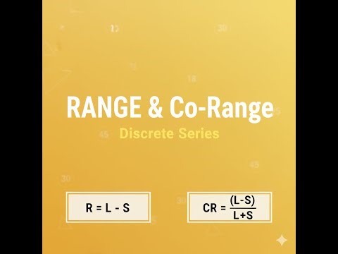 range in discrete series