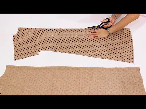 Cutting and sewing a dress is easy for beginners 😍