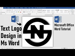 Microsoft Office Tutorial -- Text Logo Design in Ms Word (Logo Making Tutorial)