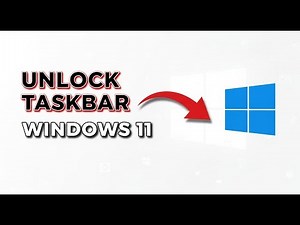 How To Unlock Taskbar Windows 11 Tutorial