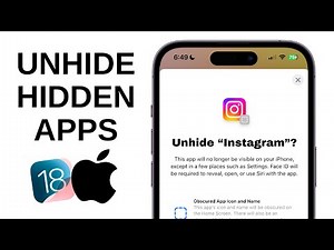 How to Unhide Hidden Apps on iPhone - iOS 18