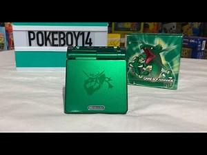 Limited Rayquaza Edition Gameboy Advance SP exclusive from Pokemon Center Japan for Emerald Release!