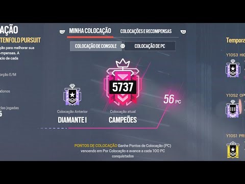 Rainbow Six Siege Ranked PC Lobby | Ps5 CHAMPION |MELHOR SENSI