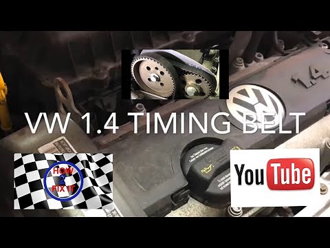 How to - Volkswagen Polo 1.4 Petrol timing belt change. Step by step replacement guide.